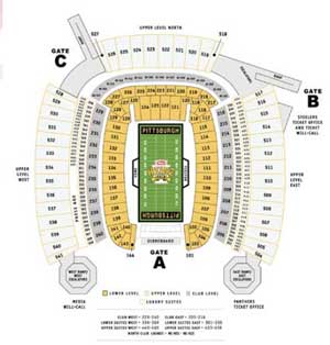 Pitt Panthers Football Seating Chart
