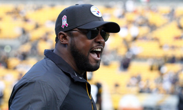 PITTSBURGH, PA - OCTOBER 20:  Pittsburgh Steelers coach Mike Tomlin gets pumped up during warmups before the game against the Baltimore Ravens on October 20, 2013 at Heinz Field in Pittsburgh, Pennsylvania.  (Photo by Justin K. Aller/Getty Images)