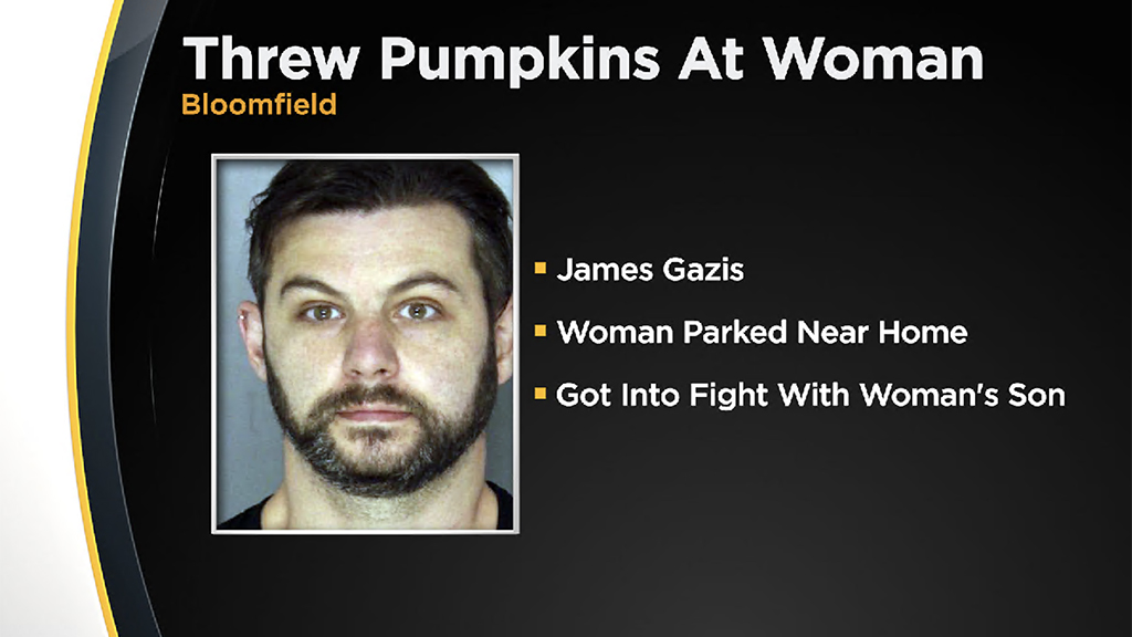 PD: Man throws pumpkins at woman over parking