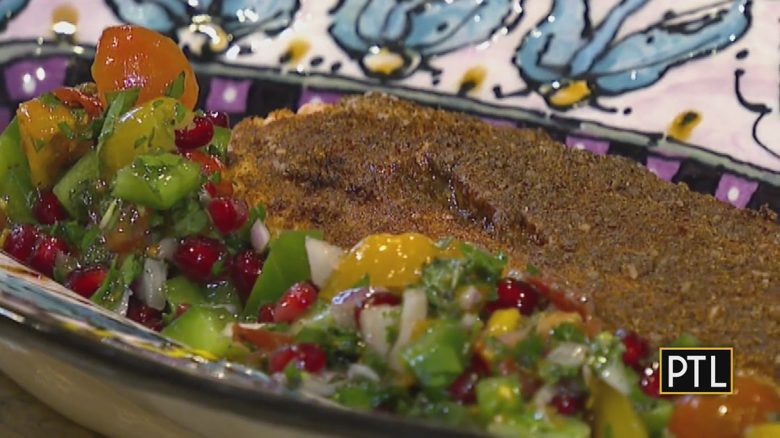 Cooking With Rania Blackened Salmon With Pomegranate